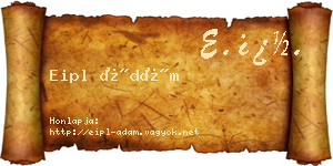 Eipl Ádám névjegykártya